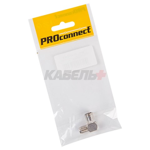 Переходник угловой гнездо F – гнездо TV PROconnect