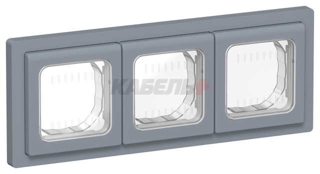 FLITE Рамка 3-местная IP55 Рпро-3-55-ФлМ маренго IEK
