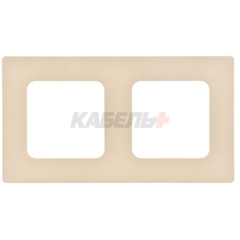 FLITE Рамка 2-местная РУ-2-К-ФлСл сливочный IEK