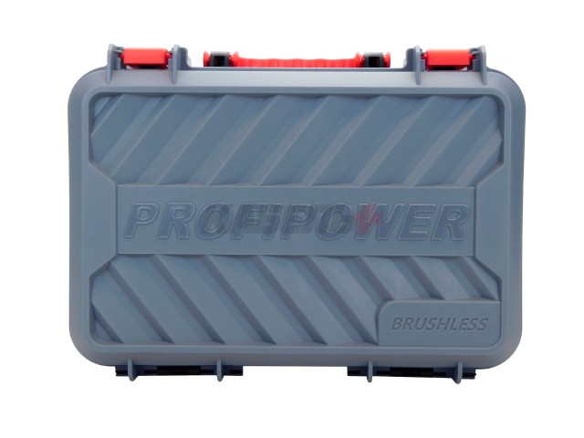 Аккумуляторный бесщеточный ударный гайковерт E0212 PROFIPOWER BL-163 (16В, 260Нм, Li-ion 2шт, 2.0Ач, ударные головки 17,19,21, З/У,в кейсе)