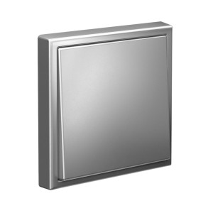 ARTGALLERY 1-клавишный ВЫКЛЮЧАТЕЛЬ КНОПОЧНЫЙ, 10А, механизм, СТАЛЬ