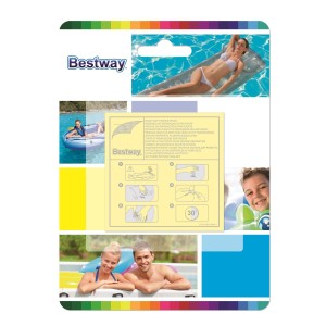 62068 Рем. набор: 10 самоклеящихся заплаток из ПВХ повышенно BESTWAY
