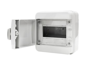 TEKFOR Корпус пластиковый КМПн-6 IP65 серая непрозрачная дверь IEK