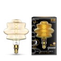 Лампа светодиодная Black Vintage Filament Flexible BD180 8Вт 2400К E27 180*250 Golden Gauss 161802008