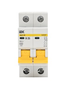 KARAT Автоматический выключатель ВА47-29 2P B 25А 4,5кА IEK