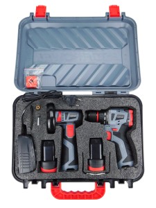 Аккумуляторный бесщеточный НАБОР 2в1 ProfiSet 2B16 (Li-ion 2шт, 2.0Ач, З/У, в кейсе, E0210, E0245)