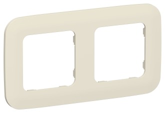 FLITE Рамка 2-местная РУ-2-А-ФлСл сливочный IEK