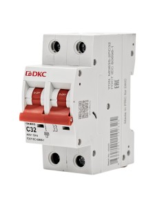 Автоматический выключатель YON max типа MD63S, 4,5кА, 2 полюса, хар-ка C, 32А DKC