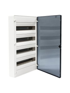 Щит открытой установки 72 места, винтовые клеммы, (647х390х99), IP-40 // Hager - Golf (Прозрачная матовая дверь)