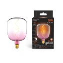 Лампа Gauss Filament V140 5W 200lm 1800К Е27 pink-clear flexible LED 1/6