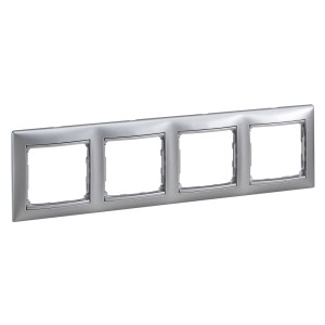 VALENA DIY Рамка 4-местная алюминий