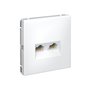 ARTGALLERY РОЗЕТКА двойная компьютерная RJ45+RJ45, кат.6А, механизм, ЛОТОС