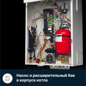 Электрический двухконтурный настенный котел NOBBY ELECTRO KBO (E)-13, 13.0 кВт