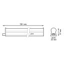 Светильник с кнопкой Gauss TL линейный 10W 700lm 3000K IP20 561х22х37 (к.п. 1м, Коннект2шт, креп 1шт) LED 1/25