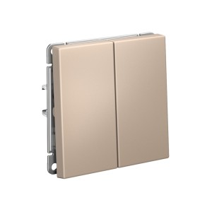 ARTGALLERY 2-клавишный ПЕРЕКЛЮЧАТЕЛЬ, сх.6/2, 10АХ, механизм, ПЕСОЧНЫЙ