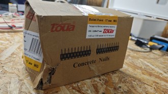 Гвозди по бетону Toua CN MG bullet point 3,05х17 мм (1000шт)