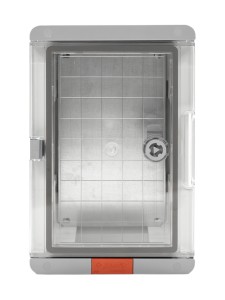 Пластиковый корпус 300х200х130 (ВхШхГ) прозрачная дверь, с монтажной платой, Design Pro Series IP67