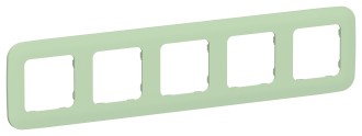 FLITE Рамка 5-местная РУ-5-А-ФлФ фисташковый IEK
