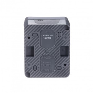 ATLASDESIGN PROFI IP54 О/У 1-клавишный ПЕРЕКЛЮЧАТЕЛЬ, сх.6, 10АХ, АНТРАЦИТ