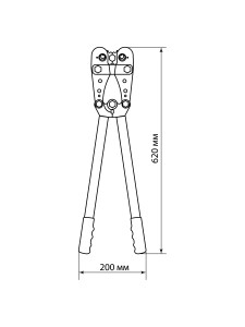 Пресс механический ручной ПМР-КМ-120, комбинир. матрицы (16-120 мм²), серия "МастерЭлектрик" TDM