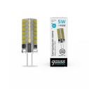 Лампа Gauss Elementary G4 AC210-240V 5W 400lm 4100K силикон LED 1/20/200