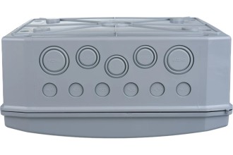 N12-D, Щит навесной, 1 ряд, 12 мод., прозрач. дверца, IP65