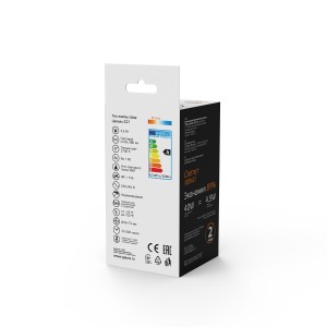 4,5 Вт Лампа Gauss Basic Filament Шар 4,5W 380lm 2700К Е27 milky LED