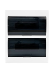 Корпус пластиковый ЩРН-П-24 черн. прозр. дверь IP41 GENERICA