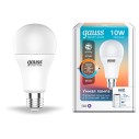 Лампа Gauss Smart Home A60 10W 1055lm 2700-6500К E27 изм.цвет.темп.+диммирование LED 1/10/40