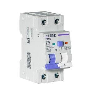 FMO-EL-1P+N 16A 30mA 6kA тип AC, х-ка C, 2M Дифавтомат