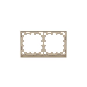 Рамка на 2 поста, KANT, ванильный марципан DKC
