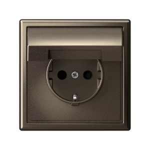 ARTGALLERY РОЗЕТКА с заземл. со шторк. с крышк., 16А, IP20, механизм, быстрозажим. клем., МОККО