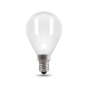 Лампа Gauss Filament Шар 5W 420lm 2700К Е14 milky LED 1/10/50