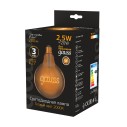 Лампа Gauss Filament G125 2,5W 200lm 2000К Е27 golden GAUSS LED