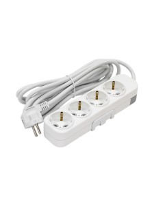 EL-BI,Myra,удлинитель 4гн3м с/з белый,527-010203-421