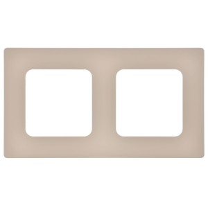 FLITE Рамка 2-местная РУ-2-К-ФлЛ льняной IEK