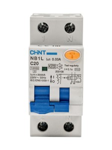 Диф. автомат NB1L 1P+N C20 30mA тип AC 10kA (36mm) (R)