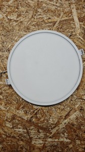 Светодиодная панель встраиваемая круглая 220В, 24Вт, CRI:80Ra, 1920Лм, Ф 220/208 мм, алюминиевый корпус, изолированный драйвер, 2700К