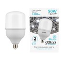 Лампа Gauss Elementary T140 50W 4400lm 4000K E27 LED 1/8