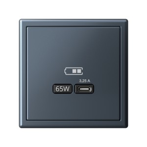 ARTGALLERY USB РОЗЕТКА тип-С 65Вт высокоскор.заряд. QC, PD, механизм, ГРИФЕЛЬ