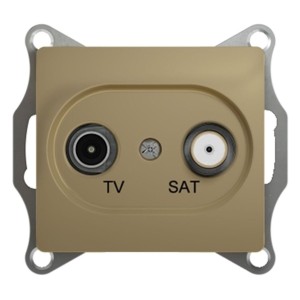 Розетка TV-SAT оконечная 1DB Schneider Electric Glossa GSL000497 Титан