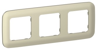 FLITE Рамка 3-местная РУ-3-А-ФлШ шампань IEK