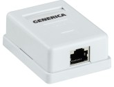 Розетка информационная настенная RJ45 кат.5E FTP 1 порт GENERICA