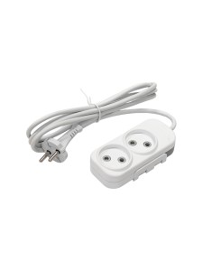 EL-BI,Myra,удлинитель 2гн2м б/з белый,527-110202-260