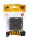 BRITE Розетка компьютерная RJ45 кат.5E РК10-БрШ шампань IEK