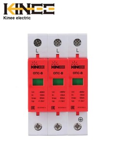 Ограничитель перенапряжения ОПС-В 3P In=30kA Un=420B Im=60kA Kinee (Китай)