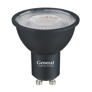 Лампа Светодиодная General GLDEN-MR16-DIF-15-230-GU10-2700 1/10/100 Черная Dif 30