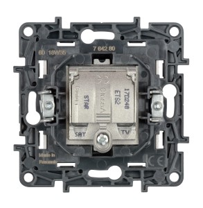 Structura - Розетка TV-SAT двухкабельная 5-862MHz/950-2400MHz. (белый)