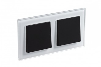 ATLASDESIGN NATURE 2-постовая РАМКА, СТЕКЛО БЕЛЫЙ
