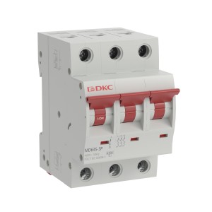 Автоматический выключатель YON max типа MD63S, 4,5кА, 3 полюса, хар-ка C, 4А DKC